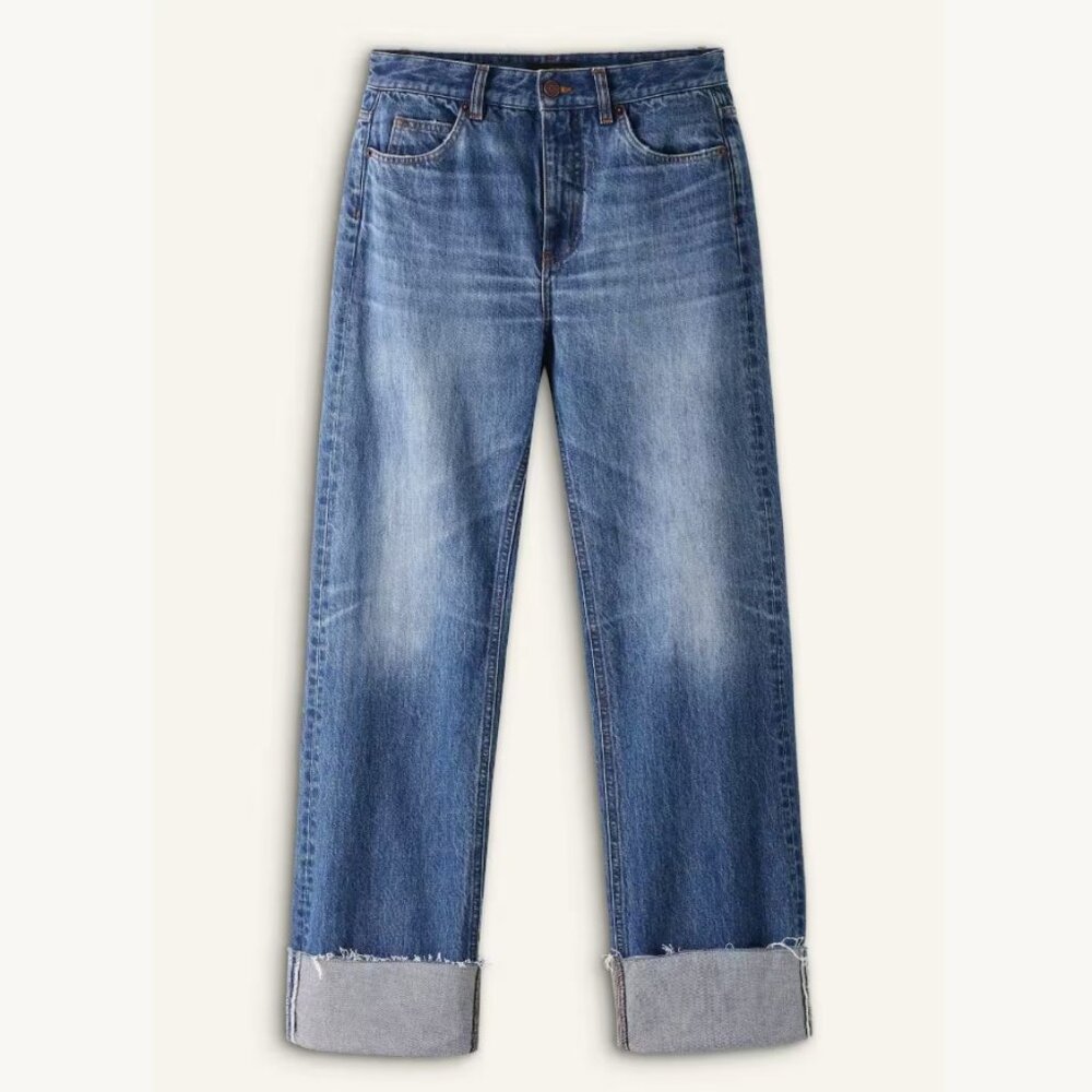 ME+EM Authentic Relaxed Deep Turn-Up Jean | Size 26